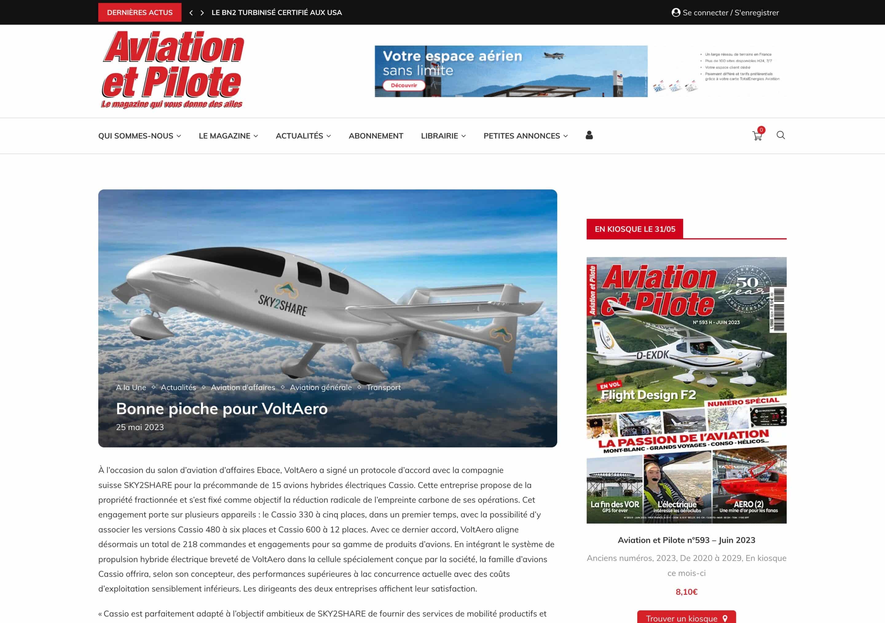 Aviation et Pilote - Boutique en ligne - WordPress