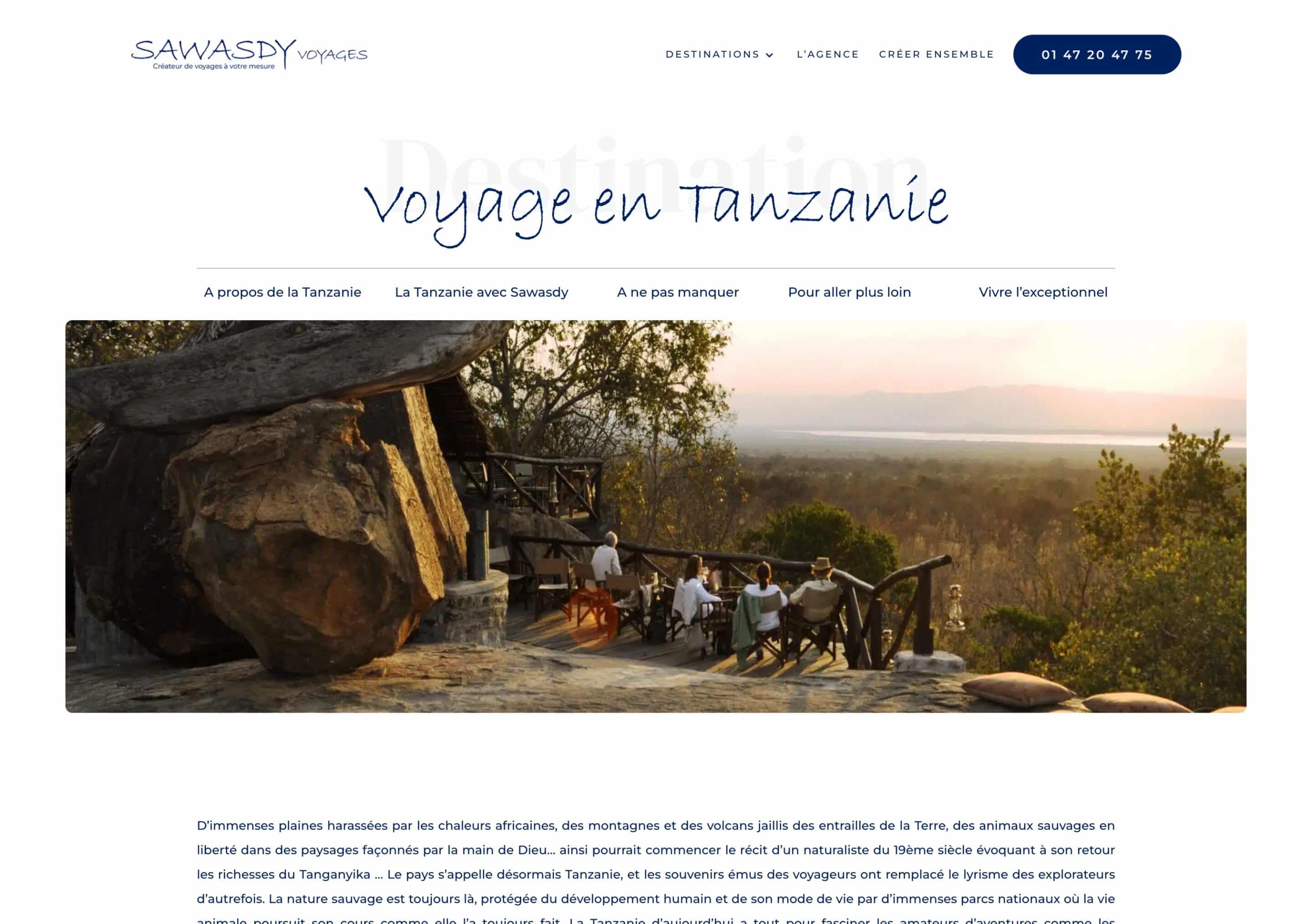 Sawasdy Voyages - Site Vitrine - WordPress